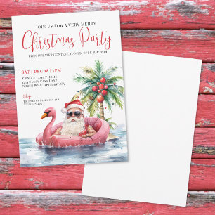 Tropisch Kerstfeest op het Strand Kaart