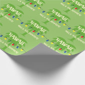 Tropisch kerstinpakpapier Mele Kalikimaka Cadeaupapier (Hoek)