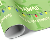 Tropisch kerstinpakpapier Mele Kalikimaka Cadeaupapier (Rol Hoek)