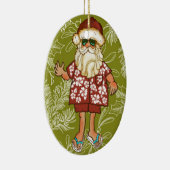 Tropisch kerstkerstkerstkerstversiering keramisch ornament (Rechts)