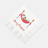 Tropisch kerstkerstpapier Napkins Servet (Hoek)