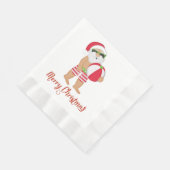 Tropisch kerstkerstpapier Napkins Servet (Hoek)