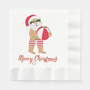 Tropisch kerstkerstpapier Napkins Servet