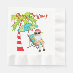 Tropisch kerstkerstpapier Napkins Servet