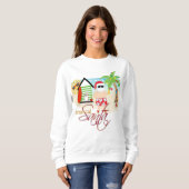 Tropisch kerstkerstshirt trui (Voorkant volledig)