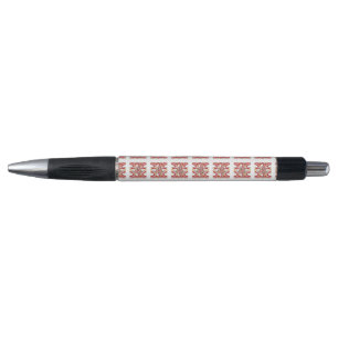 Tropisch Kerstman Flamingo Kerstpatroon Pen