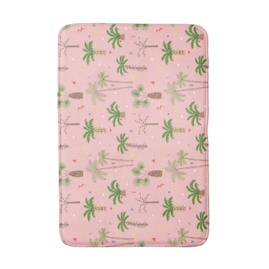 Tropisch kerstpalmbomen patroon badmat (Voorkant Verticaal)