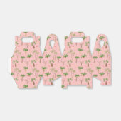 Tropisch kerstpalmbomen patroon bedankdoosjes (Uitgevouwen)