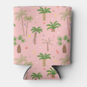 Tropisch kerstpalmbomen patroon blikjeskoeler (Voorkant)