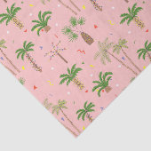 Tropisch kerstpalmbomen patroon tissuepapier (Detail)
