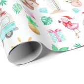 Tropisch kerstpapier cadeaupapier (Rol Hoek)