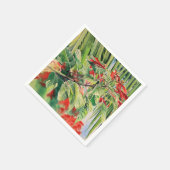 Tropisch kerstpapier Napkin Servet (Hoek)
