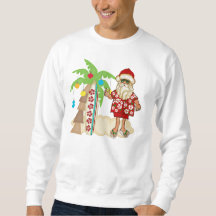 Tropisch kerstshirt met palmboom