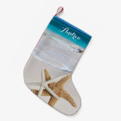 Tropisch kerststrand Starfish Stocking Kleine Kerstsok (Voorkant (Hangend))