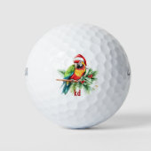 Tropisch kerstthema Dank u retro tekst Golfballen (Voorkant)