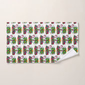 Tropisch kerstvakantie palmboom patroon bad handdoek (Handdoek)