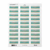 Tropisch,Kerstversiering,Strand Etiket (Full Sheet)