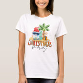 Tropisch kerstvibes Gnome Summer T-shirt (Voorkant)