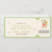Tropisch kerstweekend cadeaubon kaart (Voorkant)