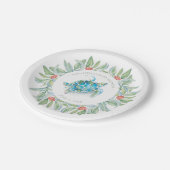 Tropisch kerstZee Baby shower Papieren Bordje (Gekanteld)