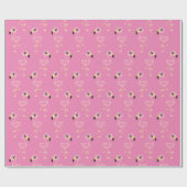 Tropisch Kind van roze Flamingo Cadeaupapier (Vlak)