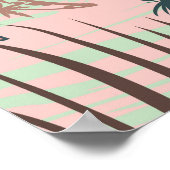  tropisch kleurig naadloos patroon met pi poster (Hoek)