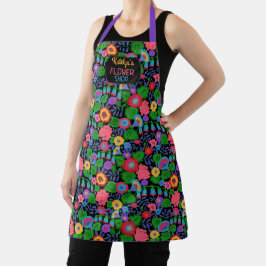 Tropisch kleurrijk bloemen Patroon Aangepaste Flor Schort