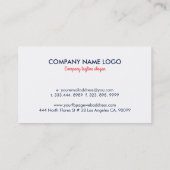 Tropisch kleurrijk Floral Wreate Visitekaartje (Achterkant)