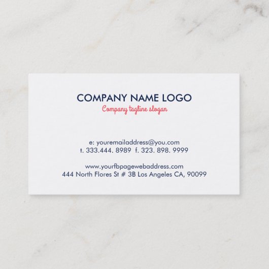 Tropisch kleurrijk Floral Wreate Visitekaartje (Achterkant)