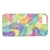 Tropisch kleurrijk gestileerd palmflauwpatroon Case-Mate iPhone case (Achterkant (Horizontaal))