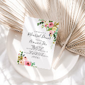 Tropisch kleurrijk herfst Floral repesal Dinner Kaart