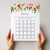 Tropisch kleurrijk najaar Baby Bingo Shower Game