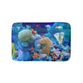 Tropisch kleurrijk onderzeese koraalrif badmat (Voorkant)
