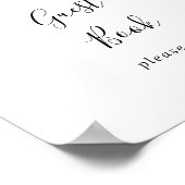 Tropisch Kleurrijk Zomer Bloemstuk Handtekeningenb Poster (Hoek)