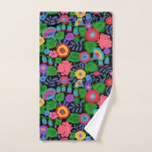 Tropisch kleurrijke bloemen Floral Summer Pattern Bad Handdoek (Handdoek)
