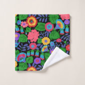 Tropisch kleurrijke bloemen Floral Summer Pattern Bad Handdoek (Wasdoekje)