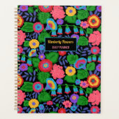 Tropisch kleurrijke bloemen Floral Summer Pattern Planner (Voorkant)