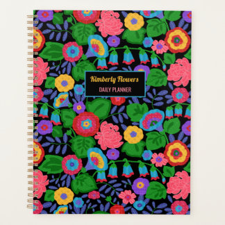 Tropisch kleurrijke bloemen Floral Summer Pattern Planner