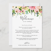 Tropisch kleurrijke herfst bruiloft Welkomstbrief (Voorkant)