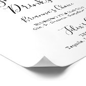 Tropisch Kleurrijke Herfst Signature Dranken Bord Poster (Hoek)