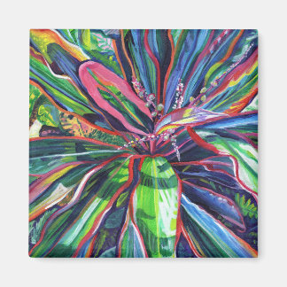 Tropisch kleurrijke Ti Leaves Magnet