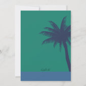 Tropisch Klimaat Verlovingsfeest Uitnodiging (Achterkant)