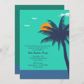 Tropisch Klimaat Verlovingsfeest Uitnodiging (Voorkant / Achterkant)
