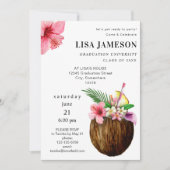 Tropisch Kokosenkruid Afstuderen met Photo V2 Uitn Kaart (Voorkant)