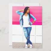 Tropisch Kokosenkruid Afstuderen met Photo V2 Uitn Kaart (Achterkant)