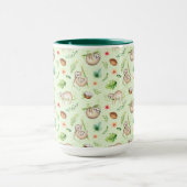 Tropisch kokosgleufpatroon mok (Midden)