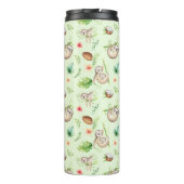 Tropisch kokosgleufpatroon thermosbeker (Achterkant)