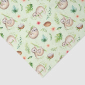 Tropisch kokosgleufpatroon tissuepapier (Detail)