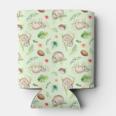 Tropisch kokosslot patroon blikjeskoeler (Achterkant)