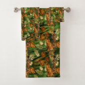 Tropisch koperen groene goudtijger bad handdoek (Insitu)